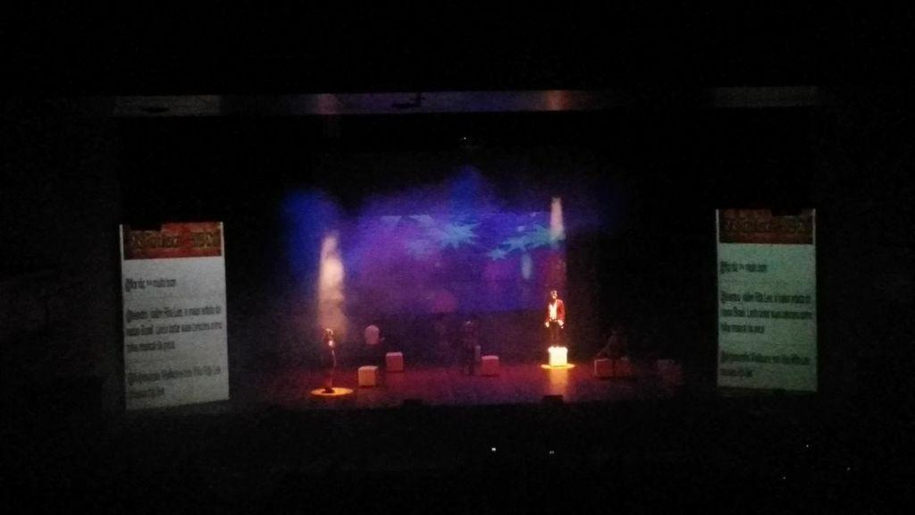 Cena do espetáculo Musical Rita no palco