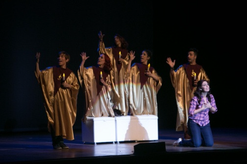 Elenco reunido do Musical Rita
